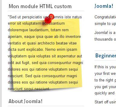 Module post it Joomla 