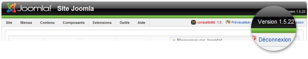 Vérification version de Joomla