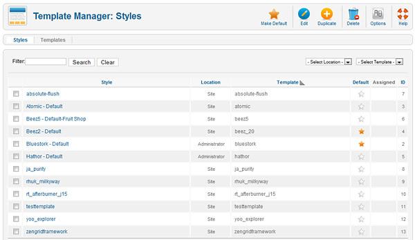 Templates Joomla 1.7