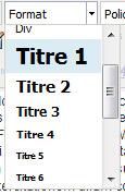 Barre d'outils de JCE