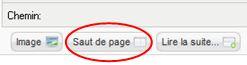 Bouton Saut de page