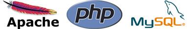 Logos PHP, MySQL et Apache