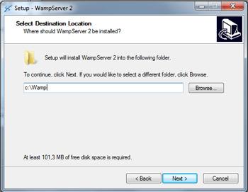 Installation Wamp Server, suite