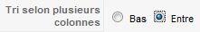 Tri entre les colonnes en admin