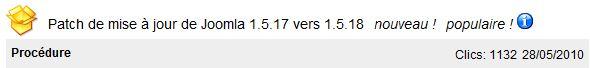 Mise à jour de Joomla
